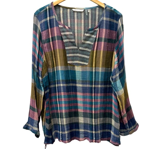 Soft Surroundings Tops Soft Surroundings Rustic Plaid Tunic Top